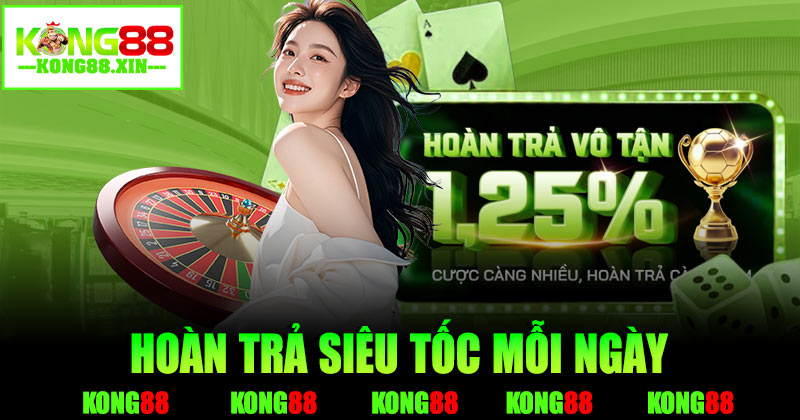 Hoàn trả siêu tốc mỗi ngày 